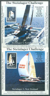 NZ - 1988 - MNH/*** LUXE - STEINLAGER CHALLENGE - 2 MINISHEETS CINDERELLA - Lot 24139 - Other & Unclassified