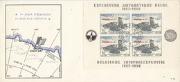 Belgie 1957 Zuidpoolexpeditie Blok FDC (F9033) - 1951-1960