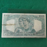 FRANCIA 1000 Francs 1946 - 1 000 F 1945-1950 ''Minerve Et Hercule''