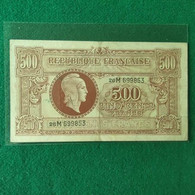 FRANCIA 500 FRANCS 1643/45 - 1947 Trésor Français