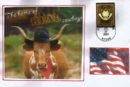 Western Wear Stamps 2021.(Farm & Ranch Work Clothing Garments) Letter Portland. Oregon. - Lettres & Documents