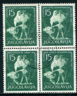 YUGOSLAVIA 1953 Liberation Of Istria Block Of 4  Used.  Michel 733 - Used Stamps