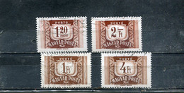Hongrie 1958-59 Yt 232-233 231A-234 - Vrijstelling Van Portkosten