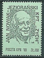 Poland SOLIDARITY (S027): KPN J. Nowak-Jezioranski (green) - Vignettes Solidarnosc