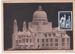 BELGIQUE ( CM ) YT  877  1/03/1952 BASILICA SS CORDIS KOEKELBERG Maximum Card - 1951-1960
