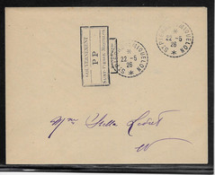 St Pierre Et Miquelon Cachet PP - Oblitéré 22-5-1926 - Enveloppe - TB - Briefe U. Dokumente