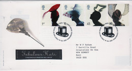 GB First Day Cover To Celebrate Fabulous Hats  2001 - 2001-2010 Decimal Issues