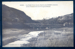 Cpa Du 22  Le Petit Pont De La Vallée De Pont Croix Entre Rostrenen Et Plouguernevel  SPT21-39 - Callac