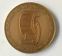 Oude Medaille Ancienne 1945 1995 Rijksdienst Voor Sociale Zekerheid Office Nationale De Securite Sociale Old Medal - Sonstige & Ohne Zuordnung
