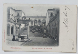 05047 Cartolina - Frosinone - Montecassino - Cortile Centrale E Scalinata - 1903 - Frosinone