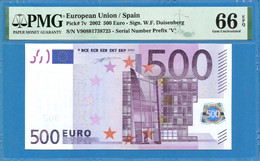 500 EURO SPAIN DUISENBERG V-T001 PMG 66 (D153) - 500 Euro
