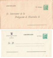 España Año 1958. Giro Postal Tributario. Sobres Entero Postal General Franco Y Castillo De La Mota Completo - Autres & Non Classés