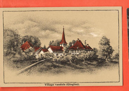 HCF-31  Litho Village De Gingins.  Kern Cheserex-Nyon, Non Circulé - Chéserex