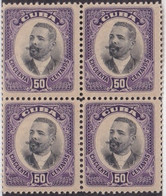 1910-196 CUBA REPUBLICA 1910 50c MNH ANTONIO MACEO PATRIOT. - Neufs