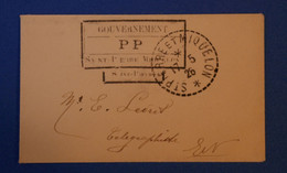 F3 SAINT PIERRE ET MIQUELON RARE LETTRE MIGNONETTE 1926 GOUVERNEMENT SAINT PIERRE + AFFRANCHISSEMENT PLAISANT - Briefe U. Dokumente