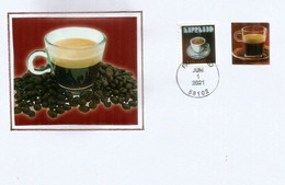 EXPRESSO DRINKS STAMP. Cappuccino (Letter) Fargo, North Dakota  (forever Stamp) - Briefe U. Dokumente