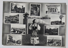06624 Cartolina - Saluti Dalla Sicilia - Vedutine - 1958 - Other & Unclassified