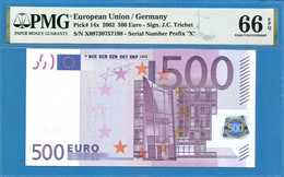 500 EURO GERMANY DUISENBERG X-R019 PMG 66 (D155) - 500 Euro