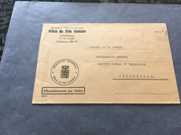 (3 C 21)  Luxembourg Gouvernement Official Letter - Posted 1963 - To European Community Office In Strasbourg (TV School) - Covers & Documents