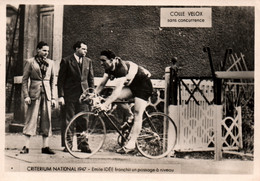 Photo De Presse Velox: Cyclisme, Critérium National 1947 - Emile Idée Franchit Un Passage à Niveau - Cyclisme