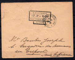 St PIERE & MIQUELON Tampon Noir "P.P"30 Sur Lettre De 1926 Ayant Voyagée Cote 90,00€ - Brieven En Documenten