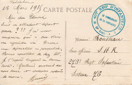 Cachet Du 407 REGt D'INFANTERIE - 9 Compagnie - Cachets Militaires A Partir De 1900 (hors Guerres)