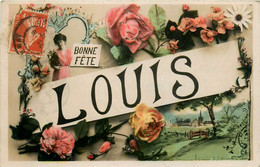 LOUIS Louis * Prénom Name * Cpa Carte Photo * Art Nouveau Jugenstil * Bonne Fête - Nomi