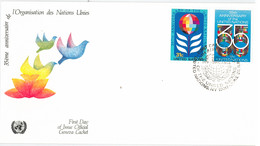 Enveloppe FDC Nations Unies - 35ème Anniversaire De L'Organisation Des Nations Unies - New York - 1980 - Storia Postale