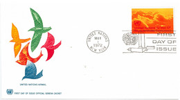 Enveloppe FDC United Nations - United Nations Airmail - New York - 1972 - Cartas & Documentos