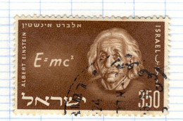 IL+ Israel 1956 Mi 132 Albert Einstein - Oblitérés (sans Tabs)