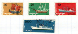 IL+ Israel 1958 Mi 160-63 Handelsmarine - Oblitérés (sans Tabs)