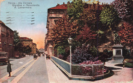 Torino Via Cernaia Giardino E Monumento A. Lamarmora - Orte & Plätze