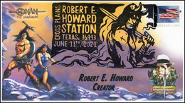 2021 NEW *** USA United States Cover Robert E Howard, Event Cover, Pictorial Postmark, Conan The Barbar (**) - Cartas & Documentos