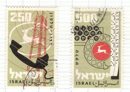 IL+ Israel 1959 Mi 174-75 Post - Oblitérés (sans Tabs)