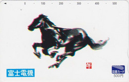 Carte Prépayée JAPON - ANIMAL - CHEVAL - HORSE JAPAN Prepaid Tosho Card  - 332 - Horses
