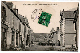 Perveranges - Hotel Randin Et Route De Culan - CPA°gk - Préveranges