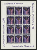 LUXEMBOURG N° 1047 FEUILLE COMPLETE 12 Exemplaires Neufs ** MNH Cote 14,40 € 10 Fr Parlement Européen - Volledige Vellen