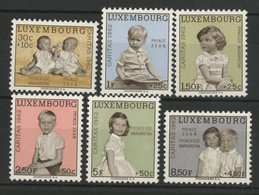 1962 LUXEMBOURG Cote/Value : 11 € N° 614 à 619 Neufs** (MNH). Prince JEAN Et Princesse MARGARETHA 6 Timbres/stamps TB/VG - Unused Stamps