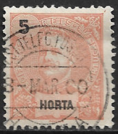 Horta – 1897 King Carlos 5 Réis Used Stamp - Horta