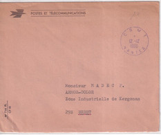 1966 - ENVELOPPE De SERVICE PTT De NANTES CRMT (LOIRE ATLANTIQUE) - Civil Frank Covers