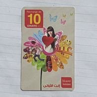 TUNISIA-(TUN-REF-TUN-29C)-FLOWERS-(166)-(564-1471-734-8084)-(look From Out Side Card Barcode)-used Card - Tunisia