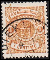 1880-1882. LUXEMBURG Coat Of Arms. 1 CENTIME. Perforated 12½ X 12. (Michel 37B) - JF511184 - 1882 Allégorie