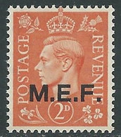 1943-47 OCCUPAZIONE BRITANNICA MEF 2 P MNH ** - RB28-5 - Occ. Britanique MEF