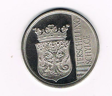 # NEDERLAND  TERSCHELLING SCHYLGE 1 SCHELLING BRANDARIS 400 - 1594/1994 - Pièces écrasées (Elongated Coins)