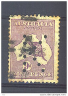 Australie  -  1931  -  Services  :  9 D , Perfin K  (o) - Service