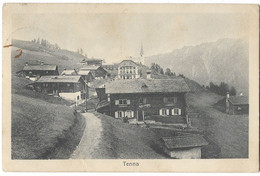 TENNA: Poststelle Mit Dorf 1920 - Tenna