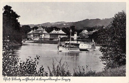 SCHLOSS PILNITZ MIT ELBINSEL U. KONZERTDAMPFER LEIPZIG / P163 - Pillnitz