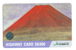 Japon - Titre De Transport Highway Card : Volcan - Mundo