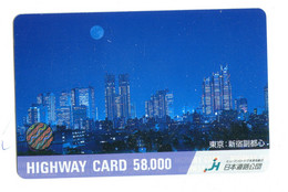 Japon - Titre De Transport Highway Card : Gratte-ciel - Welt