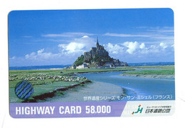 Japon - Titre De Transport Highway Card : Mont Saint Michel - World